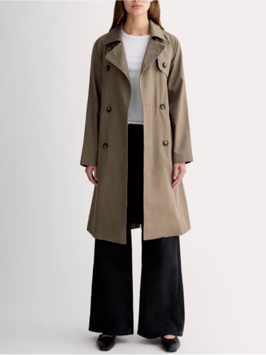 Everlane The Modern Trench Coat Deep Taupe Size Medium